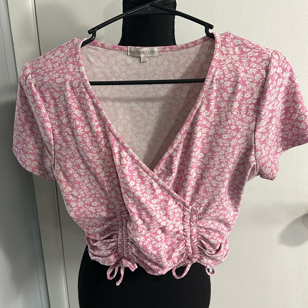 Ultra Flirt Floral Crop Top